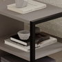 Hanah Home Echo - Juego de 2 mesas auxiliares Moca claro